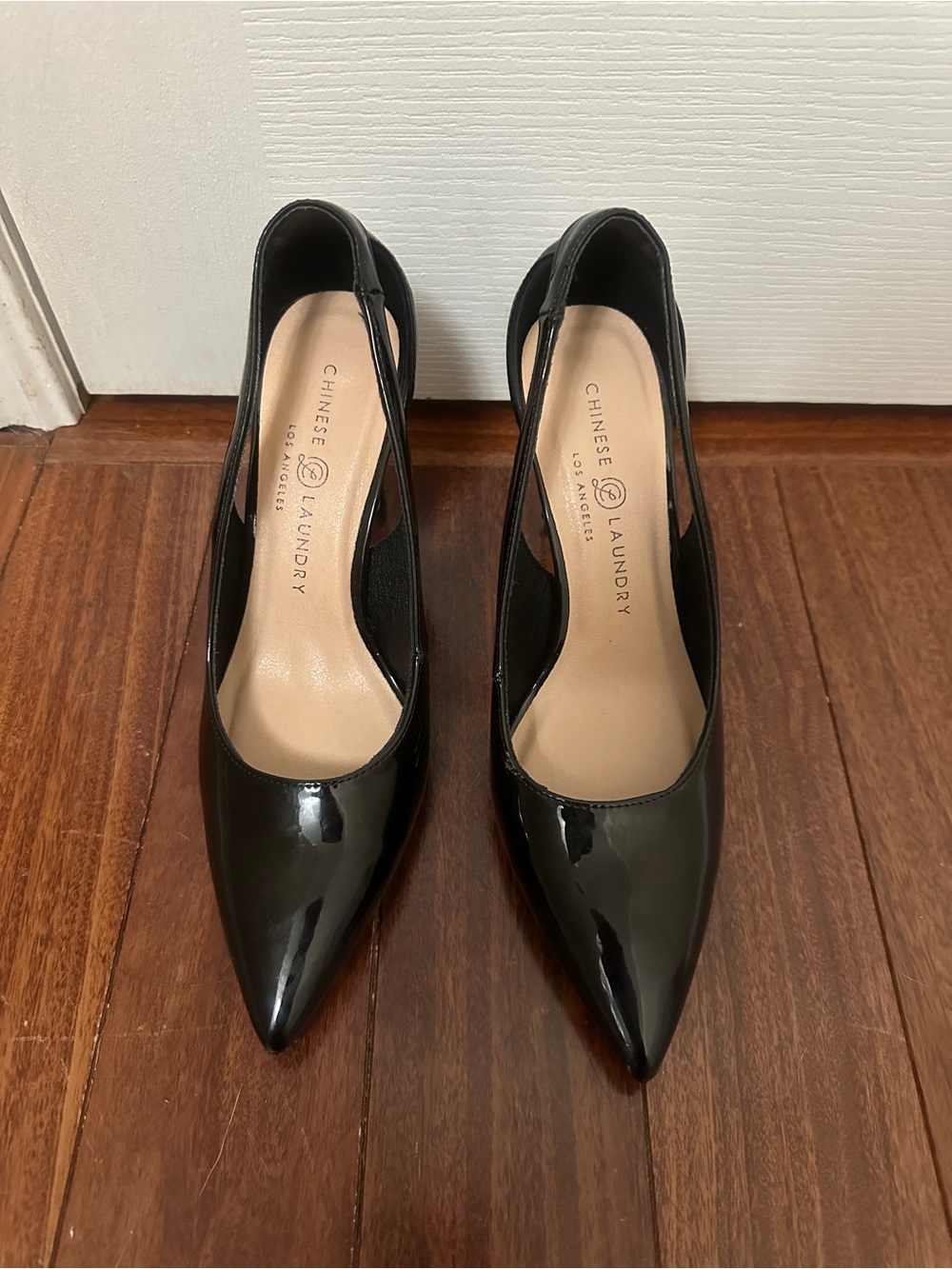 Chinese Laundry Black Patent Pointed Heels